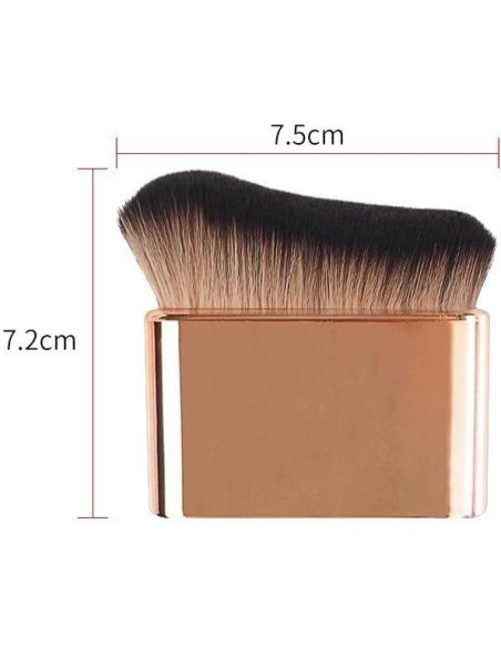 Brocha Kabuki Profesional COSHINE Dorado Rosado Multiuso Brocha Kabuki Profesional COSHINE Dorado Rosado Multiuso