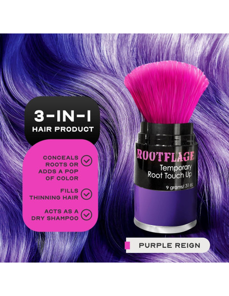Polvo de Retoque de Raíces Rootflage - Color Reinado Púrpura