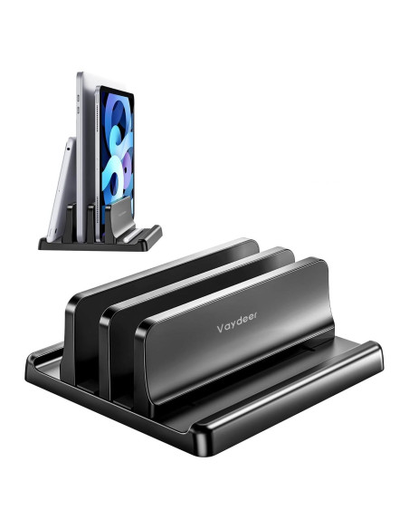 Soporte Vertical para Laptop Vaydeer Ajustable 4 en 1 Negro