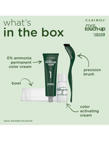 Tinte de Retocar Raíz Clairol 2 Negro 32.5 ml 0% Amoníaco