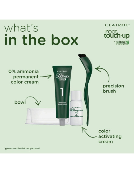 Tinte de Retocar Raíz Clairol 2 Negro 32.5 ml 0% Amoníaco