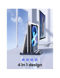 Soporte Vertical para Laptop Vaydeer Ajustable 4 en 1 Negro 2