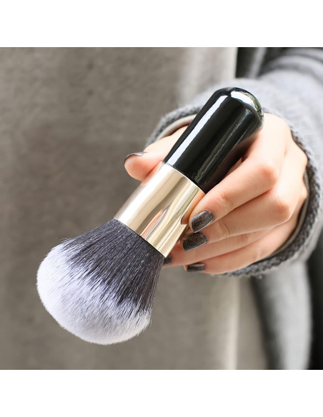 Set de Brochas de Maquillaje de Viaje Gzshiruidi - Negro