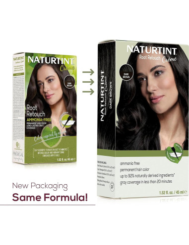 Tinte para Cabello Naturtint Marrón Oscuro 170 ml Sin Amoníaco