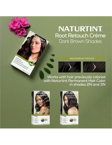 Tinte para Cabello Naturtint Marrón Oscuro 170 ml Sin Amoníaco