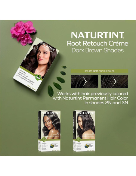Tinte para Cabello Naturtint Marrón Oscuro 170 ml Sin Amoníaco