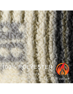 Cinta para la cabeza Kiyrnie invierno 2 unidades verde marrón 2