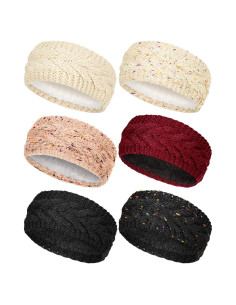 Diademas de Invierno Tejidas WILLBOND - 6 Piezas Multicolor
