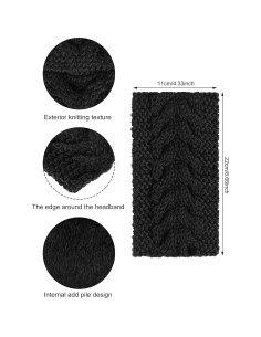 Diademas de Invierno Tejidas WILLBOND - 6 Piezas Multicolor 2