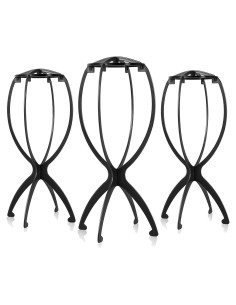 Soporte para Pelucas Plegable ElegGlo - 3 Piezas, 35.1 cm