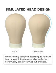 Cabeza de Maniquí para Pelucas AliLeader 24" Lienzo Duradera 2