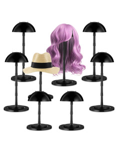 Soporte de Peluca Ajustable Shimeyao 8 Pcs Negro 11.5-36.4 cm