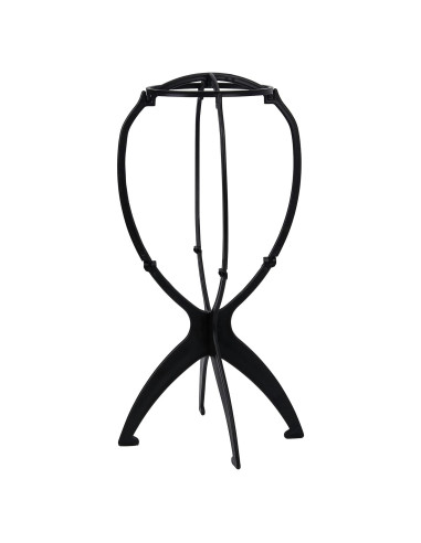 Soporte Plegable para Pelucas Cortas XCZYN - Negro