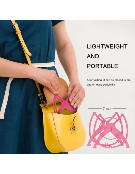 Soporte Plegable para Pelucas Cortas XCZYN - Negro