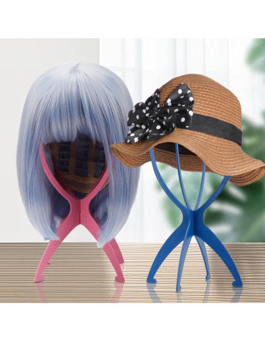 Soporte Plegable para Pelucas Cortas XCZYN - Negro