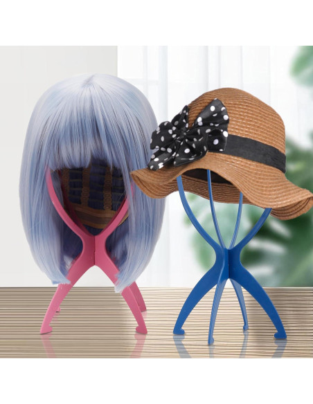 Soporte Plegable para Pelucas Cortas XCZYN - Negro