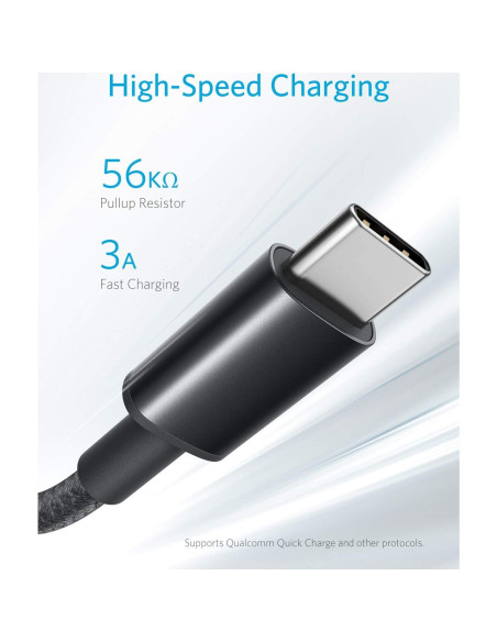 Cable USB A a USB C Anker 5 Pack 182 cm Negro