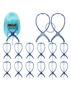 Paquete de 40 Soportes para Pelucas KUKLIPJIM 14" Azul