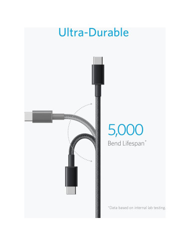 Cable USB A a USB C Anker 5 Pack 182 cm Negro