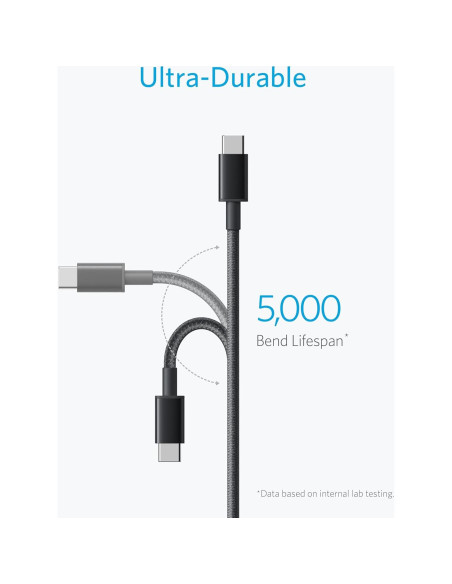 Cable USB A a USB C Anker 5 Pack 182 cm Negro