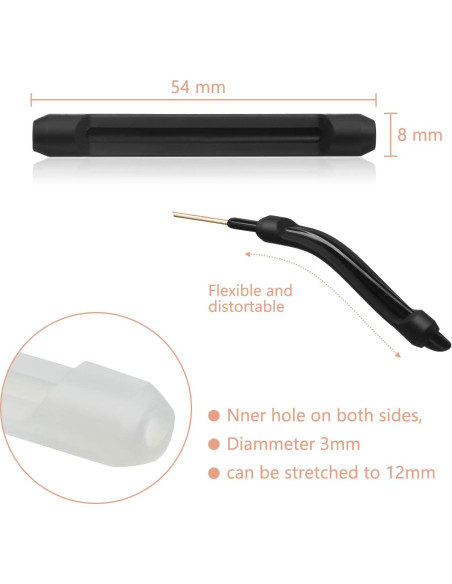 12 Pares Almohadillas de Silicona Frienda para Gafas Antideslizantes