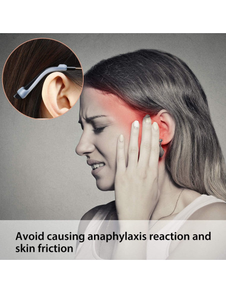 12 Pares Almohadillas de Silicona Frienda para Gafas Antideslizantes