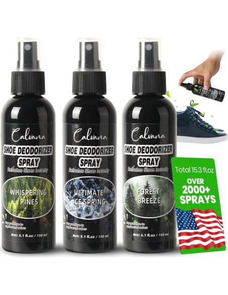 Spray Desodorante para Zapatos Calvana - 3 Aromas 451.5 ml