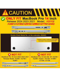 Funda Dura Batianda para MacBook Pro 14" 2023 Gris 2