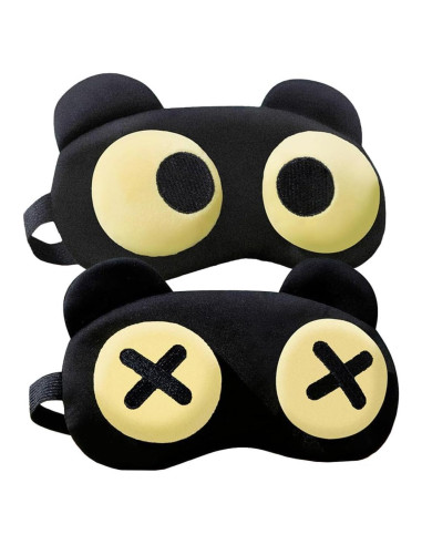 2 Máscaras de Ojos Suaves Canumer para Dormir - Ajustables
