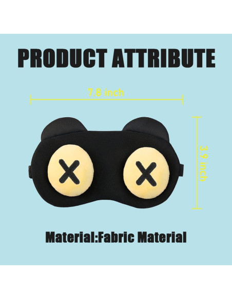 2 Máscaras de Ojos Suaves Canumer para Dormir - Ajustables