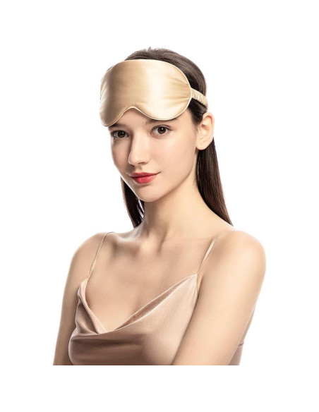 Máscara de Sueño de Seda Natural NMM Global - Color Champán