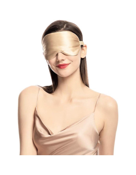 Máscara de Sueño de Seda Natural NMM Global - Color Champán