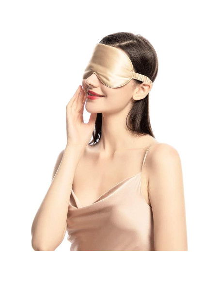 Máscara de Sueño de Seda Natural NMM Global - Color Champán