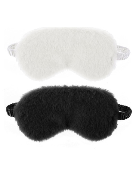 2 Máscaras de Ojos de Felpa Ajustables Dimeho - Suaves y Cómodas
