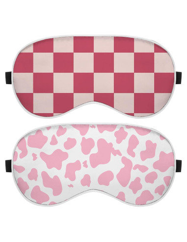 2 PCS Máscaras de Ojos de Seda BHAHB Suaves para Dormir