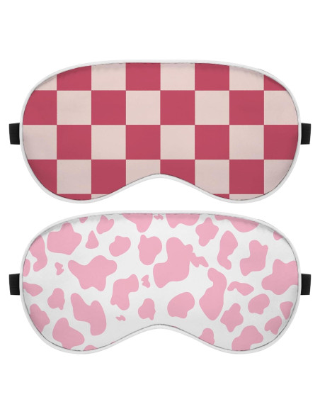 2 PCS Máscaras de Ojos de Seda BHAHB Suaves para Dormir