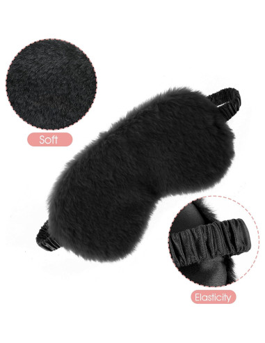 2 Máscaras de Ojos de Felpa Ajustables Dimeho - Suaves y Cómodas