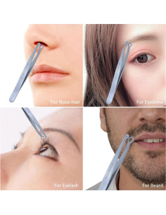 Recortador de Vello Nasal Ausomtek Acero Inoxidable Seguro 2