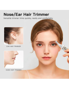 Recortador de Vello Nasal XOOMRSCP Inalámbrico USB Blanco 2