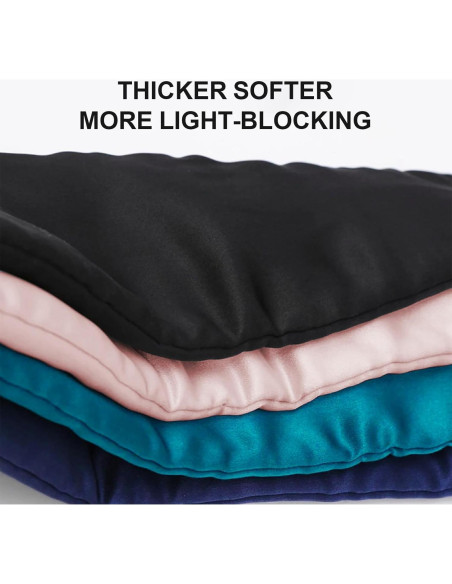 Máscara de Sueño de Seda de Morera DAISYSILK - Ajustable, Negro Máscara de Sueño de Seda de Morera DAISYSILK - Ajustable, Negro