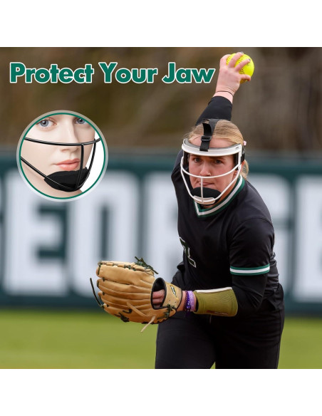 3 Almohadillas de Barbilla OctinPris para Casco de Softball