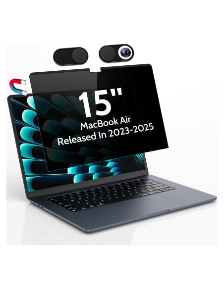 Filtro de Privacidad Magnético Peslv para MacBook Air 15"