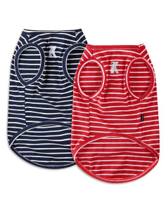 Camisa para Perro Koneseve Chaleco Ligero Rojo y Azul M