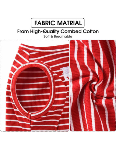 Camisa para Perro Koneseve Chaleco Ligero Rojo y Azul M