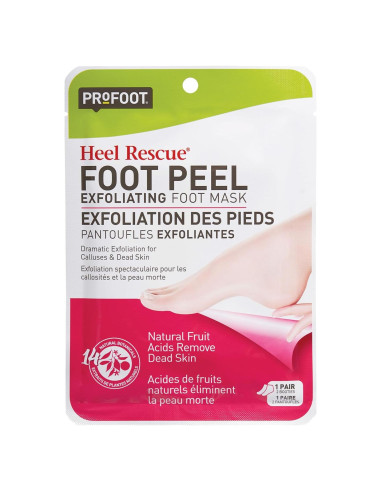 Botines Exfoliantes para Pies PROFOOT - 1 Par, Cuidado Intensivo