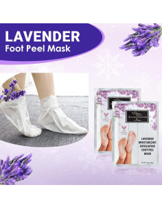 Mascarilla Exfoliante para Pies Karma Organic con Lavanda - Hidratante y Reparadora (Paquete de 2) 2
