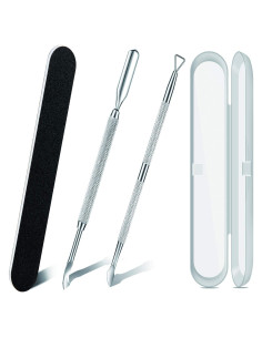 Kit de Manicura y Pedicura Eurob - Acero Inoxidable 4 Piezas