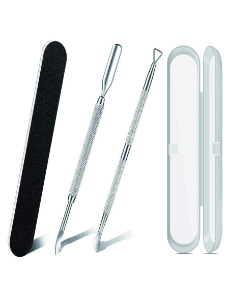 Kit de Manicura y Pedicura Eurob - Acero Inoxidable 4 Piezas