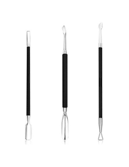 Empujador de Cutículas 6 en 1 Acero Inoxidable opove CP-3 Negro