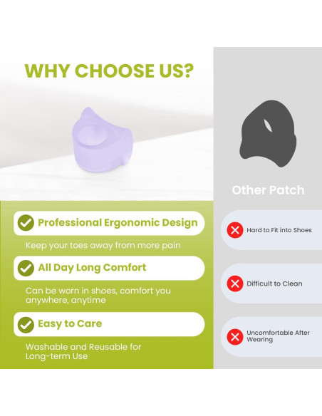 Separador de Dedos Bukihome para Juanetes - Paquete de 6